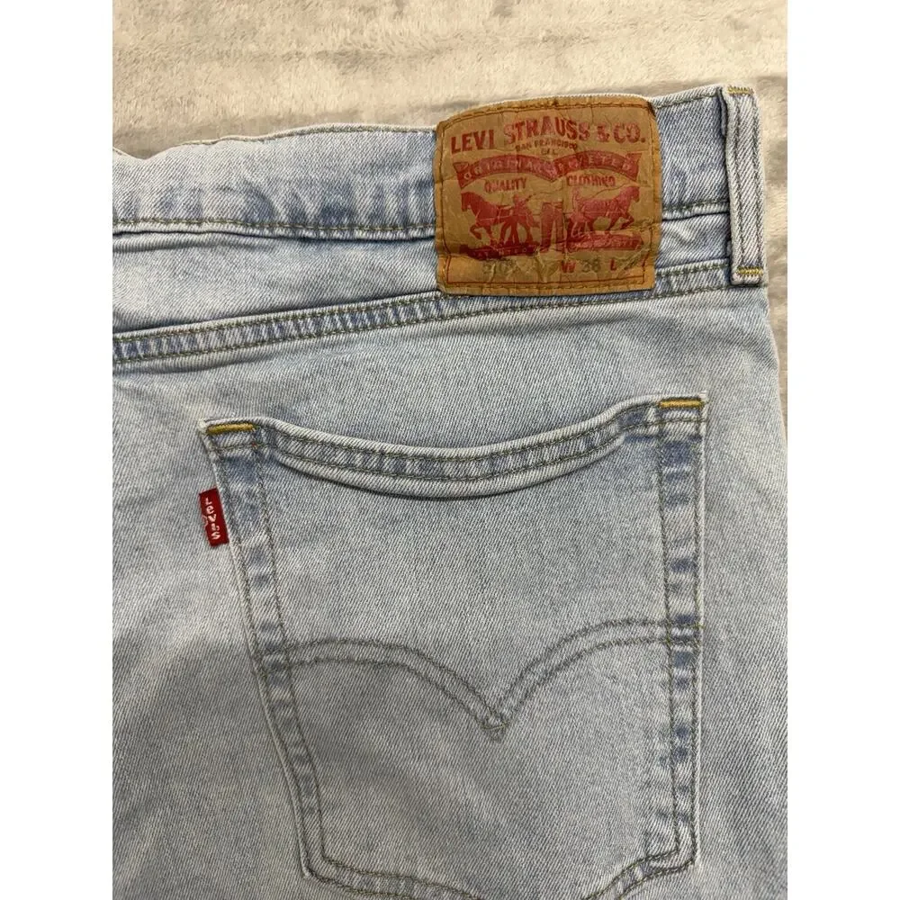 Levi’s Men 510 36x30 Skinny Fit Light Wash Jeans